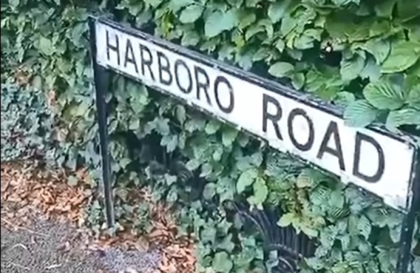 photo of harboro road sign