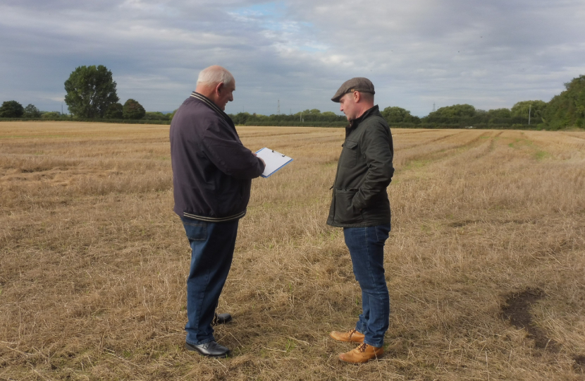 Cllr Holden and Cllr Duncan at Carrington Moss