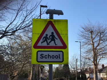 School sign