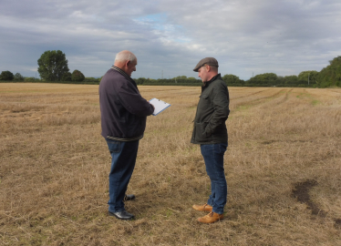 Cllr Holden and Cllr Duncan at Carrington Moss